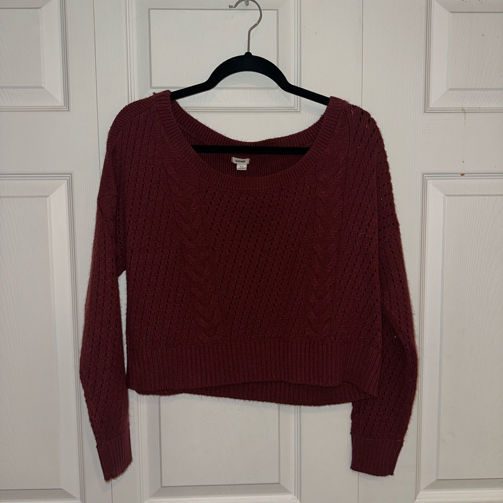 Maroon Knit Sweater